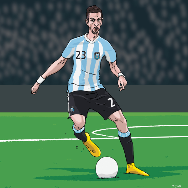 javier pastore argentine illustration