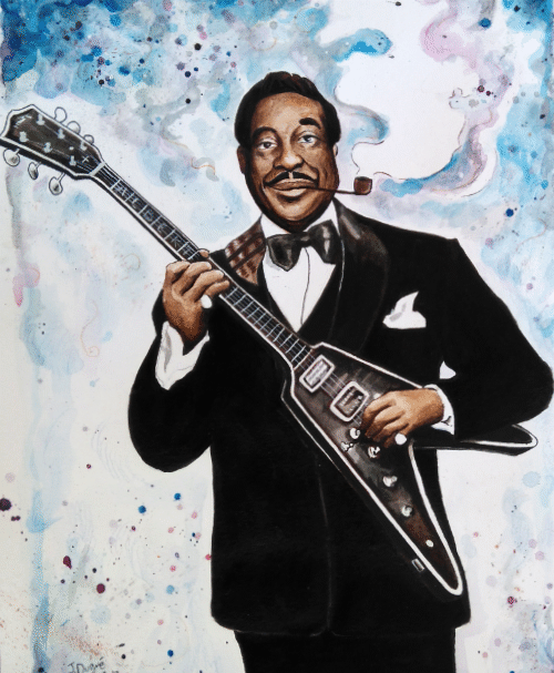 illustration albert king portrait albert king