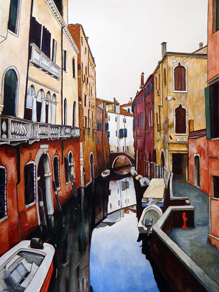 peinture venise ruelle dugue