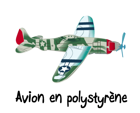 dessin avion polystyrene